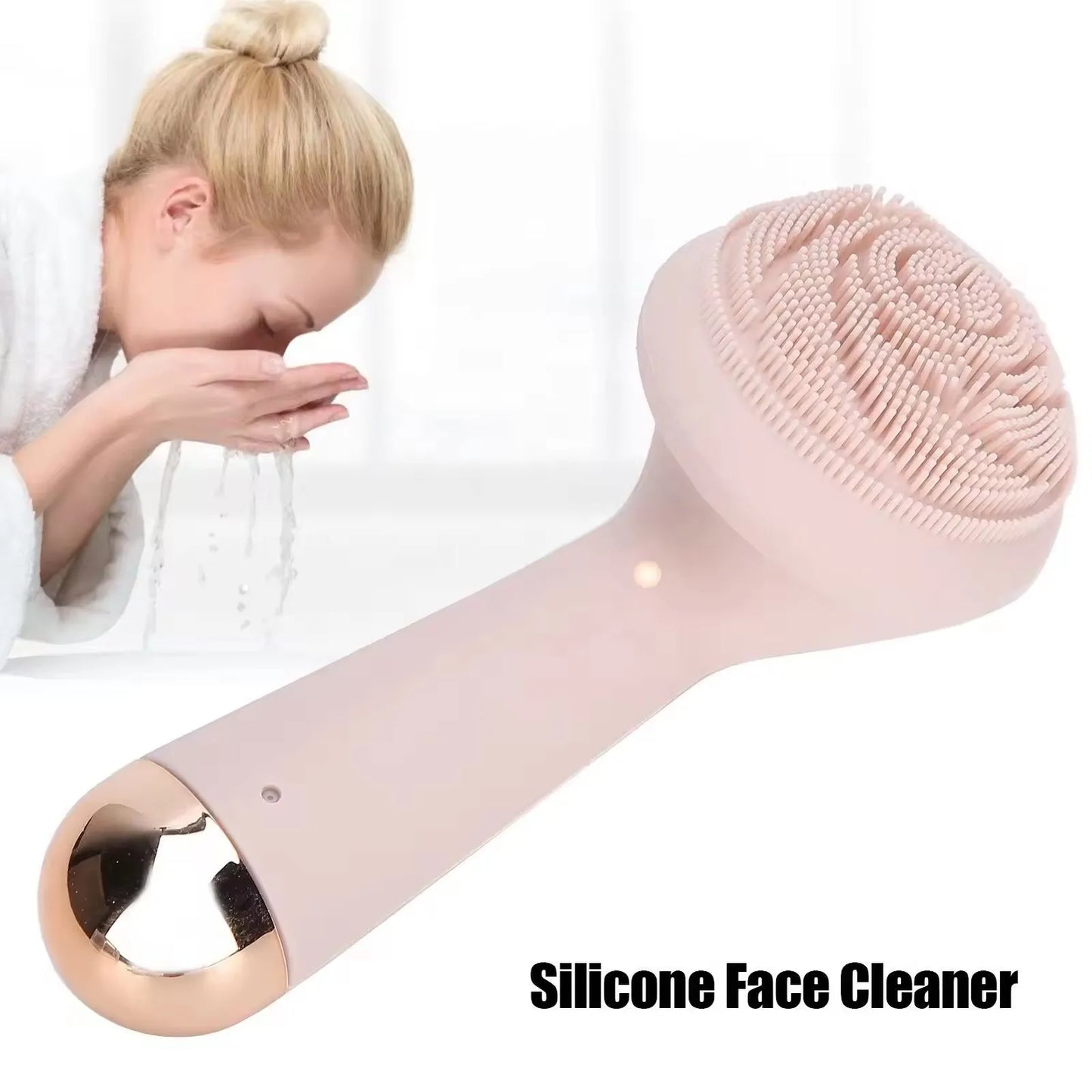 Brosse nettoyante électrique avec 4 modes - en silicone