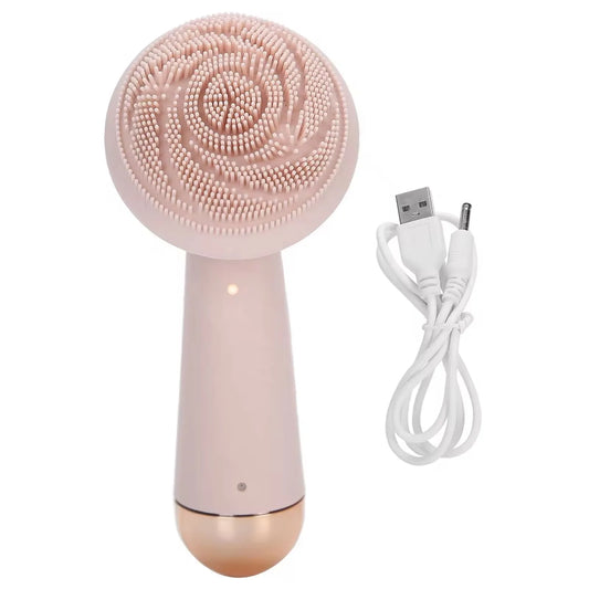 Brosse nettoyante électrique avec 4 modes - en silicone